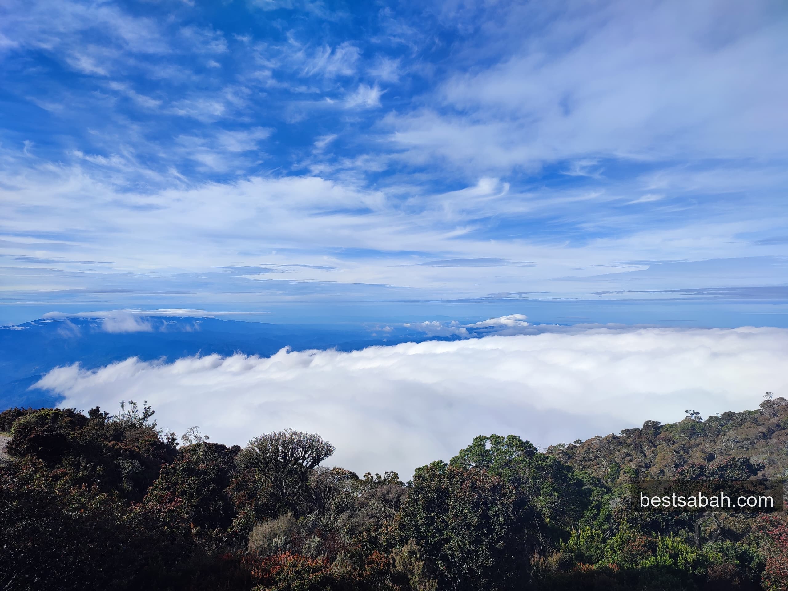Above the clouds on Mount Kinabalu, Sabah