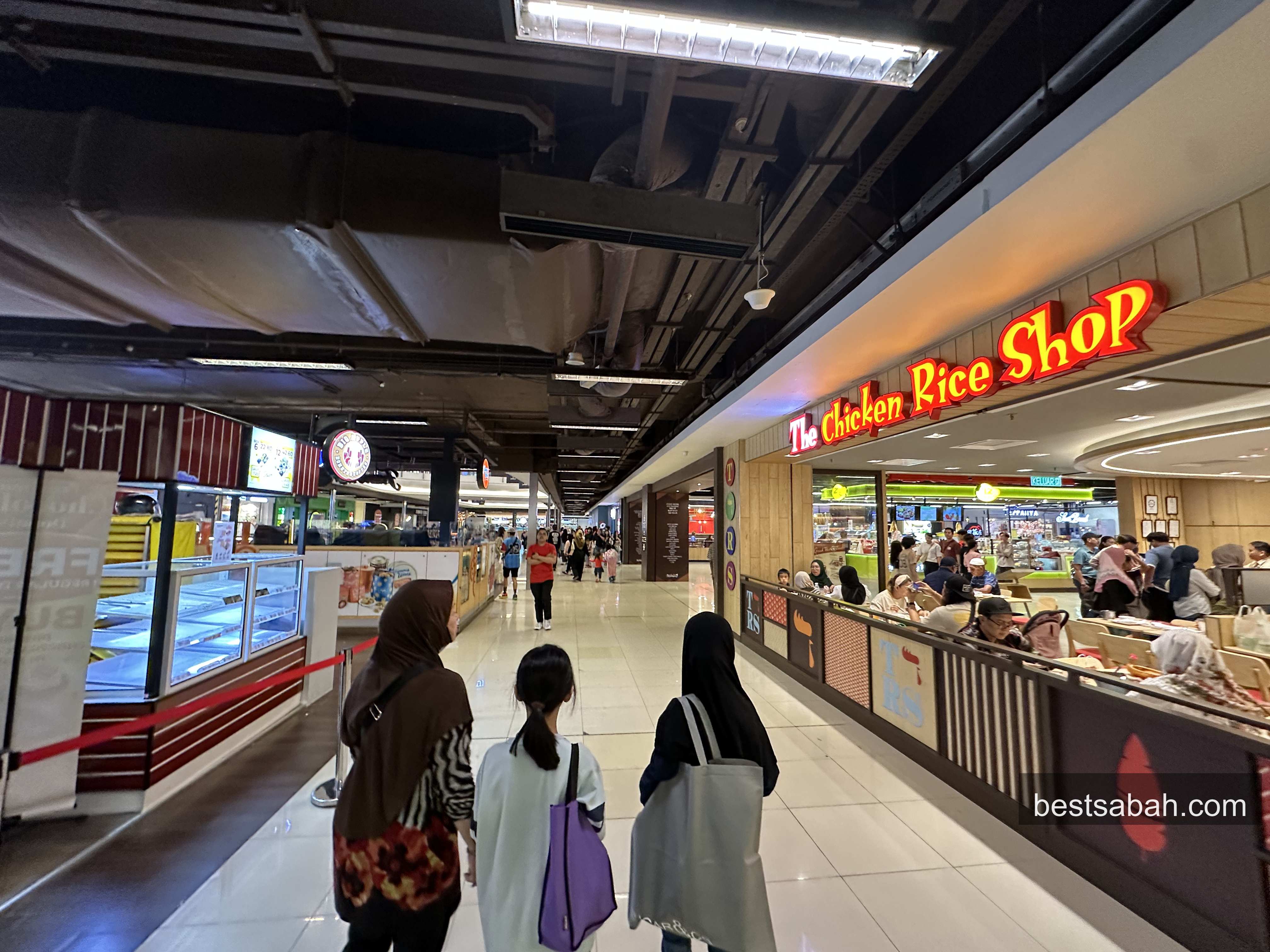 Food street at Imago mall basement Kota Kinabalu