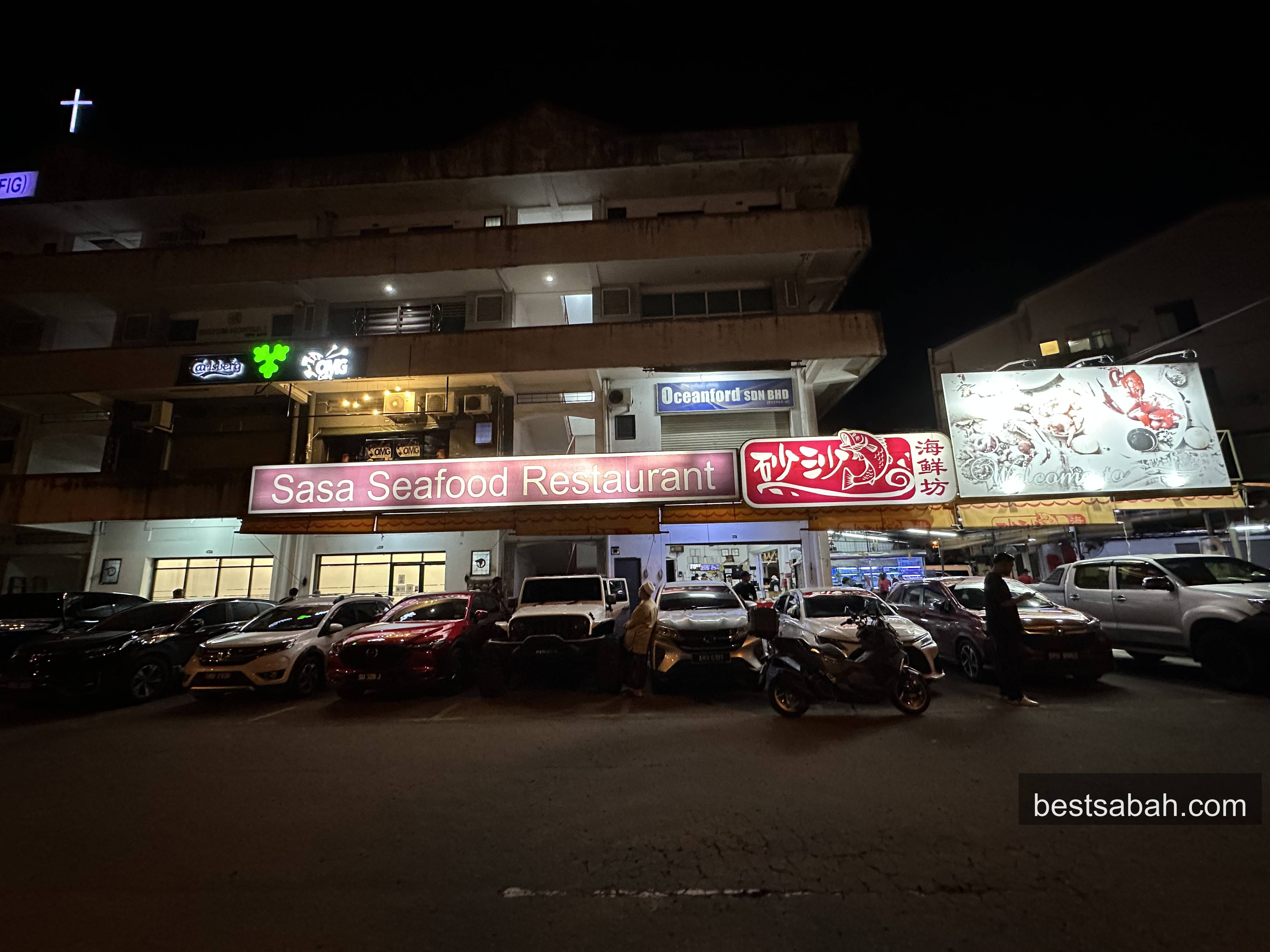 Sasa Seafood Restaurant exterior in Penampang, Kota Kinabalu